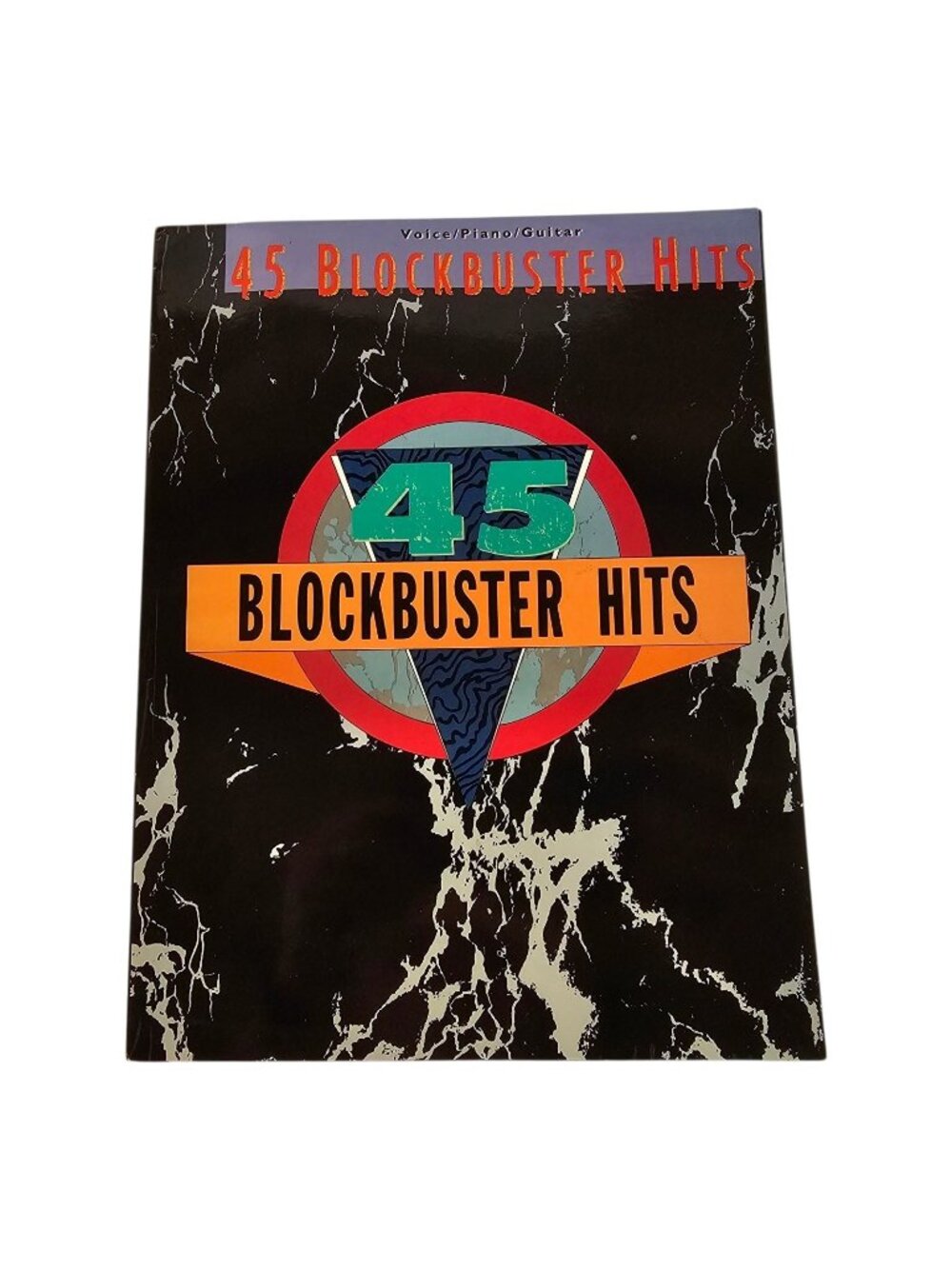 45 Blockbuster Hits Sheet Music Book Voice Piano Guitar Warner Bros Vintage 1990